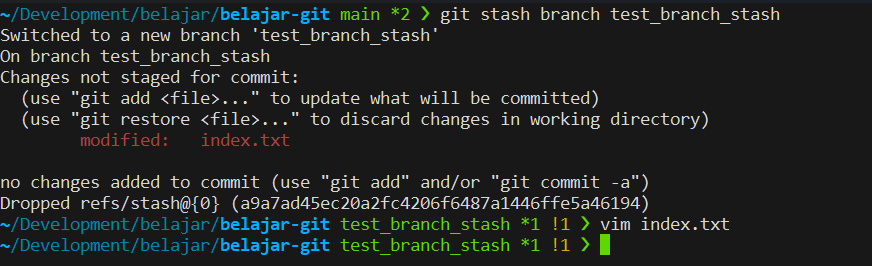 Stash Branch