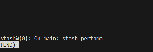 Git Stash Push List Index